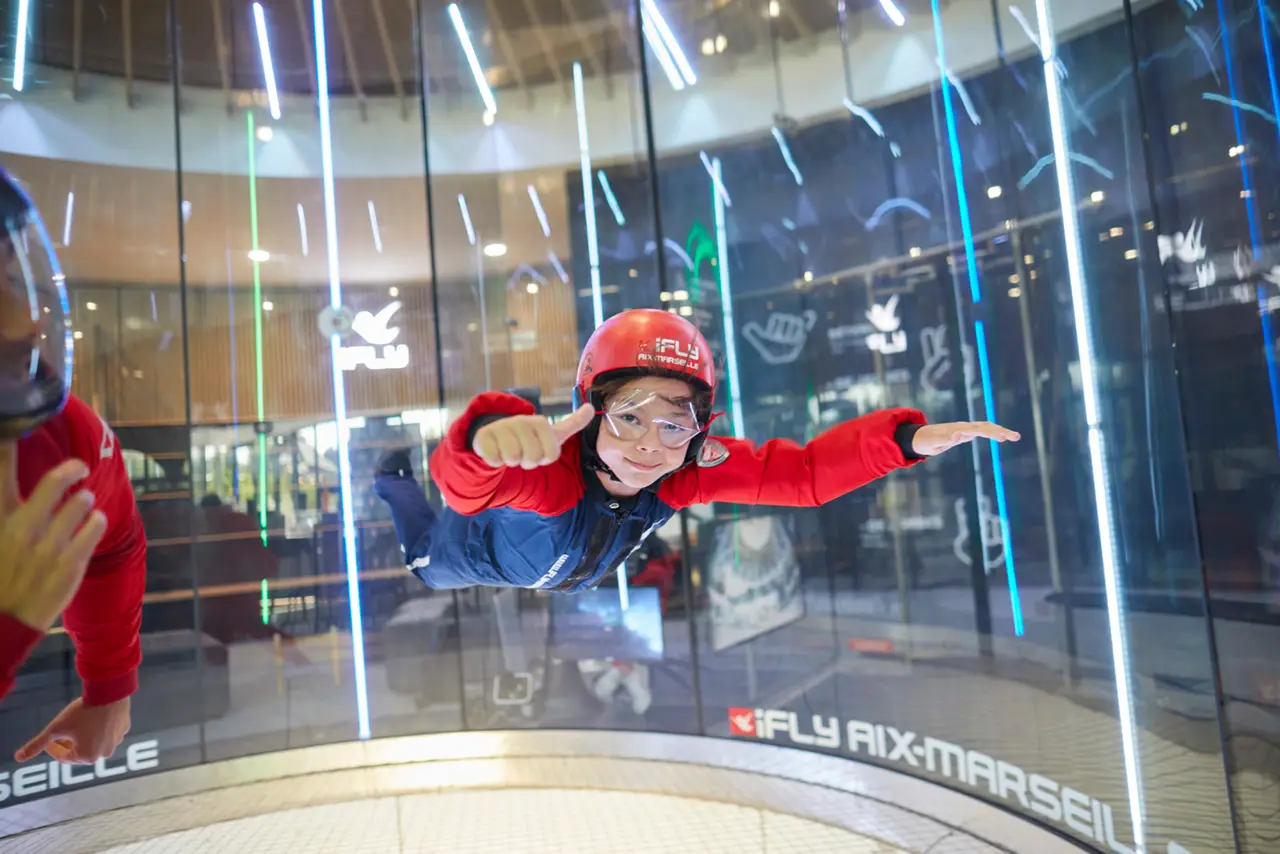 La chute libre indoor est accessible à partir de 5 ans