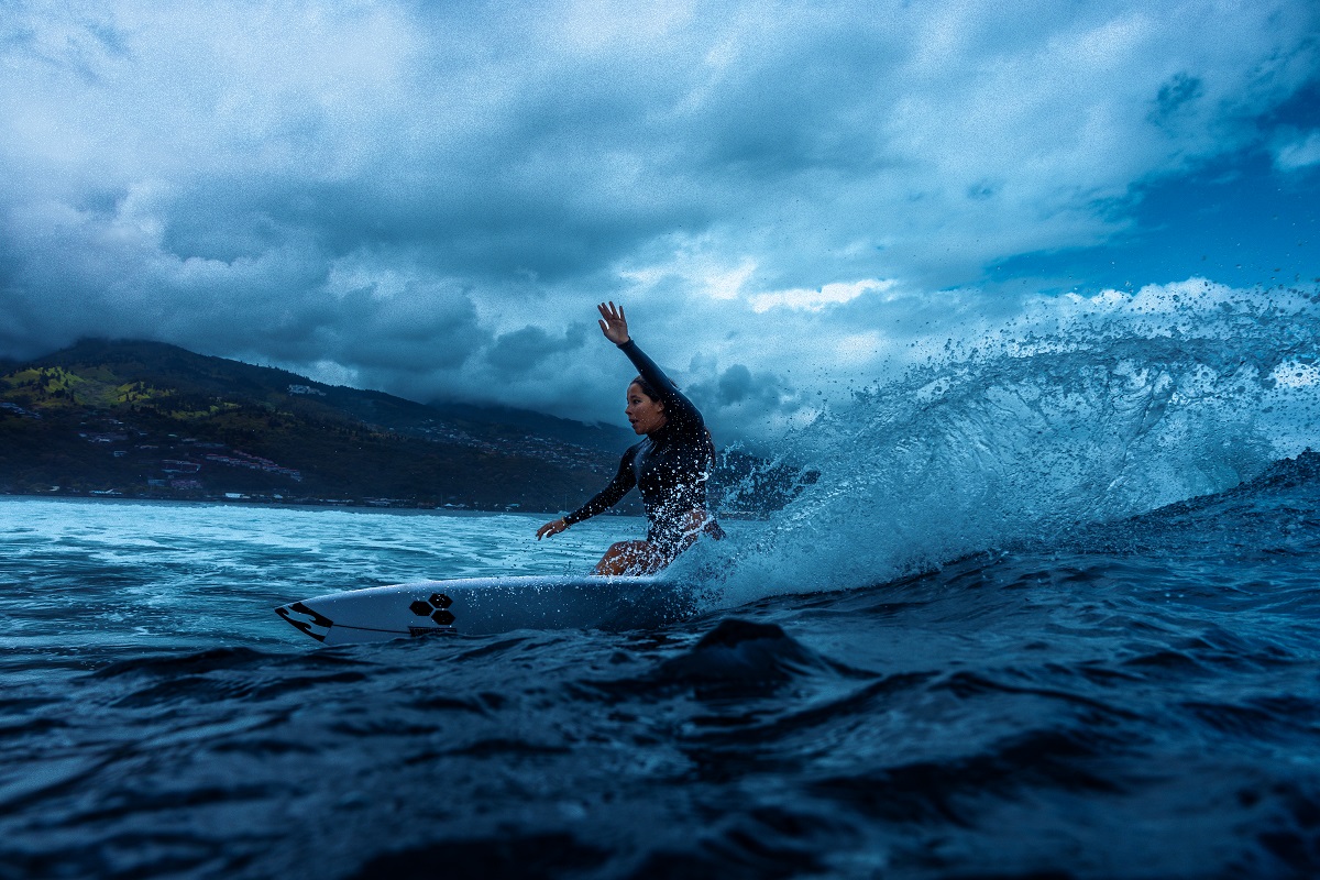 La surfeuse française Maea Juventin / Crédit photo Gaetan Charlin