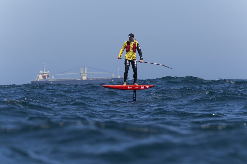 Une belle traversée de la Manche en supfoil pour Erwan Jauffroy - Crédit photo Pierre Bouras Photographie