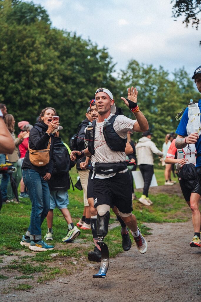 Julien Veysseyre à l'UTMB Mont Blanc - Crédit photo Florine Tournier