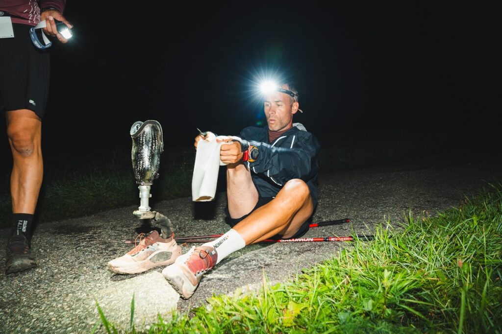 Julien Veysseyre à l'UTMB Mont Blanc - Crédit photo Florine Tournier