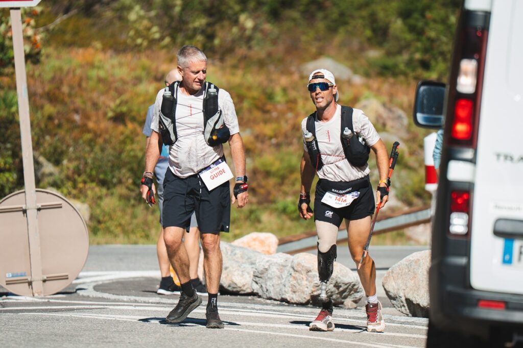 Julien Veysseyre à l'UTMB Mont Blanc - Crédit photo Florine Tournier