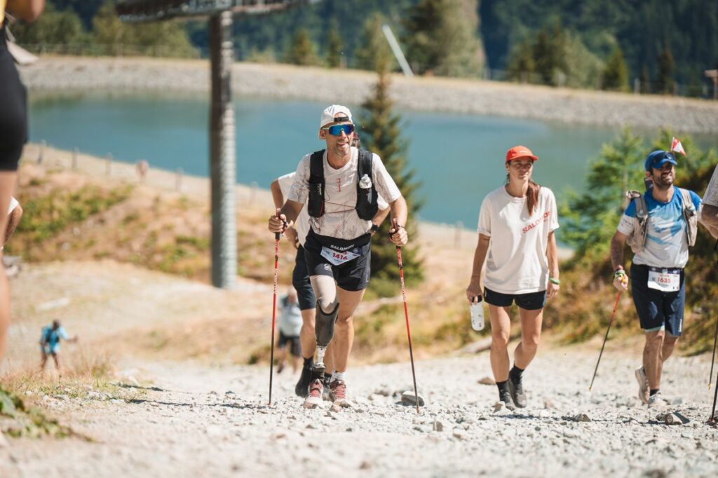 Julien Veysseyre à l'UTMB Mont Blanc - Crédit photo Florine Tournier