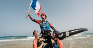 Kylie Belloeuvre, championne du monde de wingfoil 2026 en FreeFly-Slalom