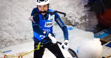 Marion Salmon-Thomas, championne d'escalade sur glace / Crédit photo UIAA Kaspar Kellerhals